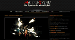 Desktop Screenshot of marina-events.ch